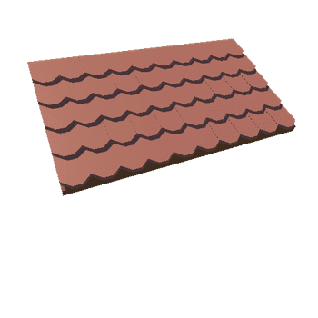 roof tile b mid 2 half